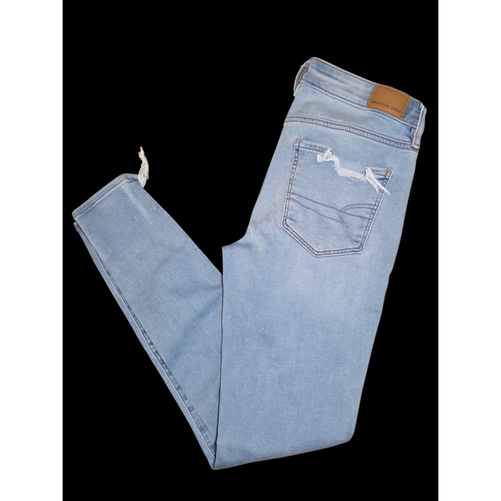 American Eagle Outfitters Soft Knit High Waisted Distressed Jegging